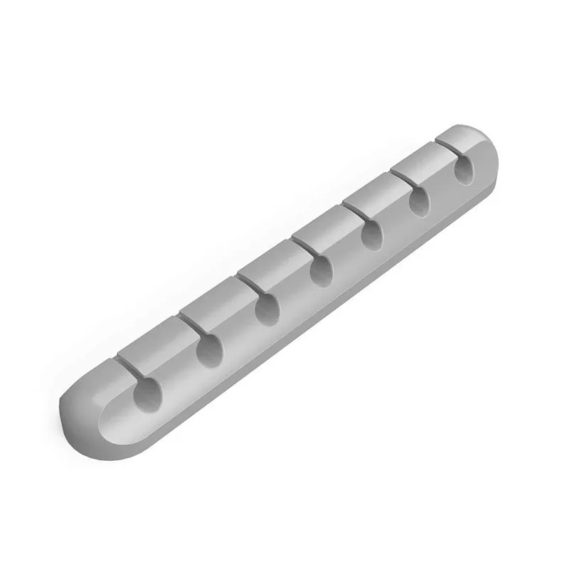 Silicone Cable Organizer For Cable Management 7 Clips Wire Winder USB Cables Protector Flexible Earphone Mouse Keyboard Holder