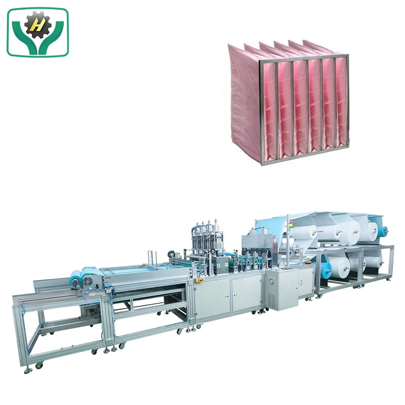 air filter making machine bag HVAC System Synthetic Fiber Air Filter Pocket Making Machine