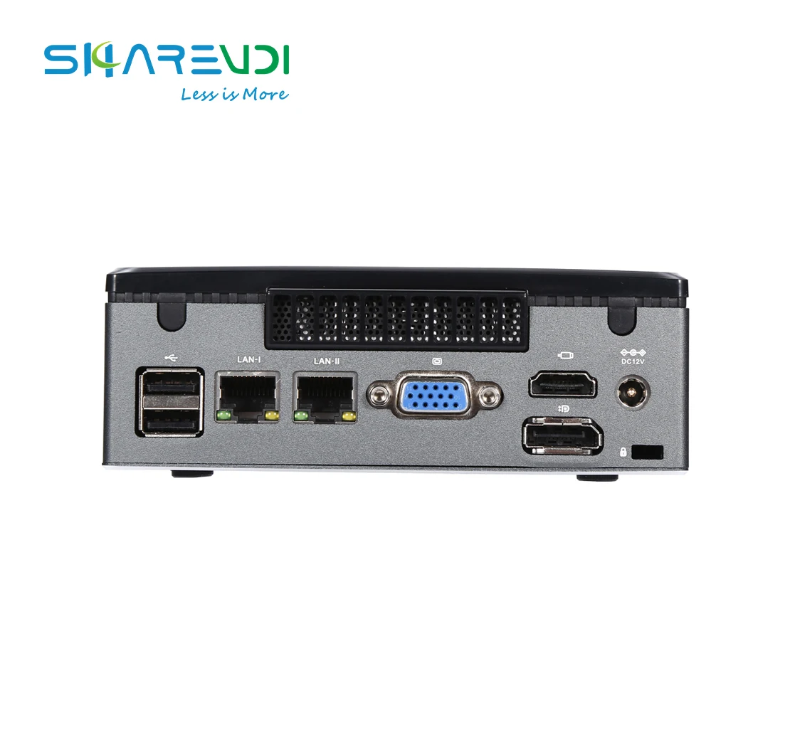4K Mini PC 12*12 motherboard nano NUC 2020 DDR3L 5Gen i3 5005U Mini cpu Desktop PC HD VGA 2 LAN 4USB good small computers