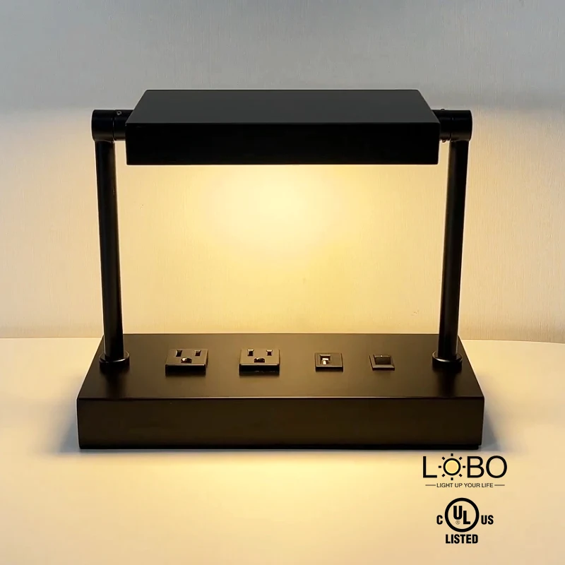 Hampton Kinetic And Scenic Scheme Fixture Hotel Home Decor Led Table Lamp Black With Authentic UL Certificate