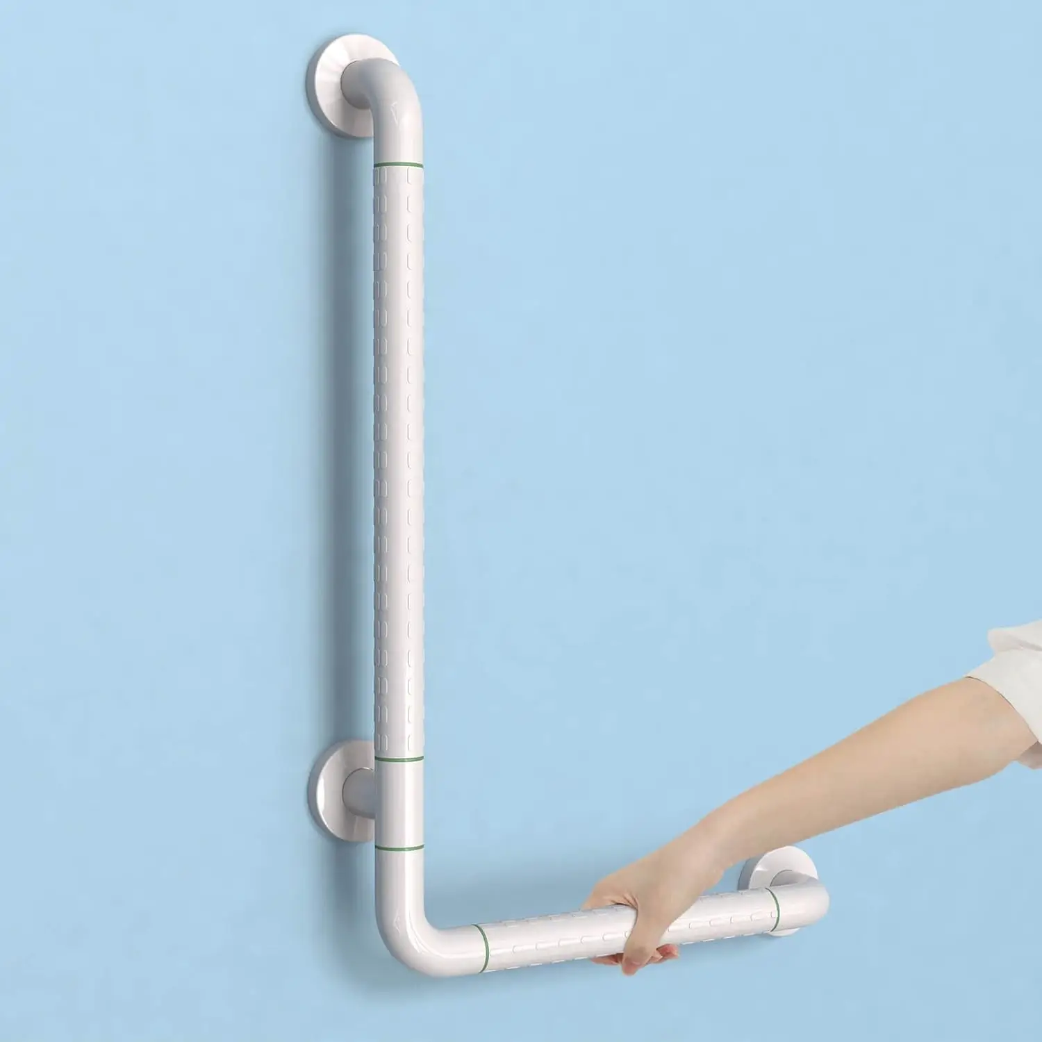 Bath Handle Non-Slip Safety Handle Bathroom Wall Grab Rail 60 x 40 cm Handle Bars Wall Mounted for Toilet Bathroom Bathtub