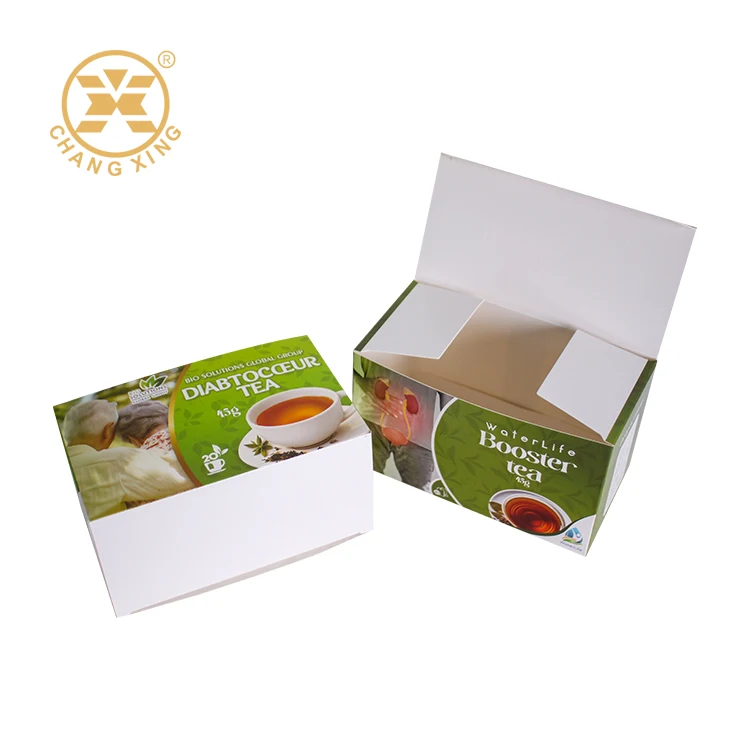 Custom Empty Tea Bags Box Small Cardboard Black Red Teabags Containers Design Packaging Tea Boxes Paper Box For Tea
