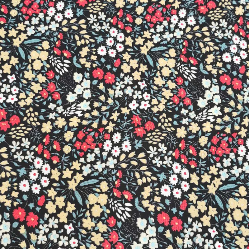 Cheapest Spot couture dress tide of South Korea silk fabric garment printing floral cloth polyester floral fabric