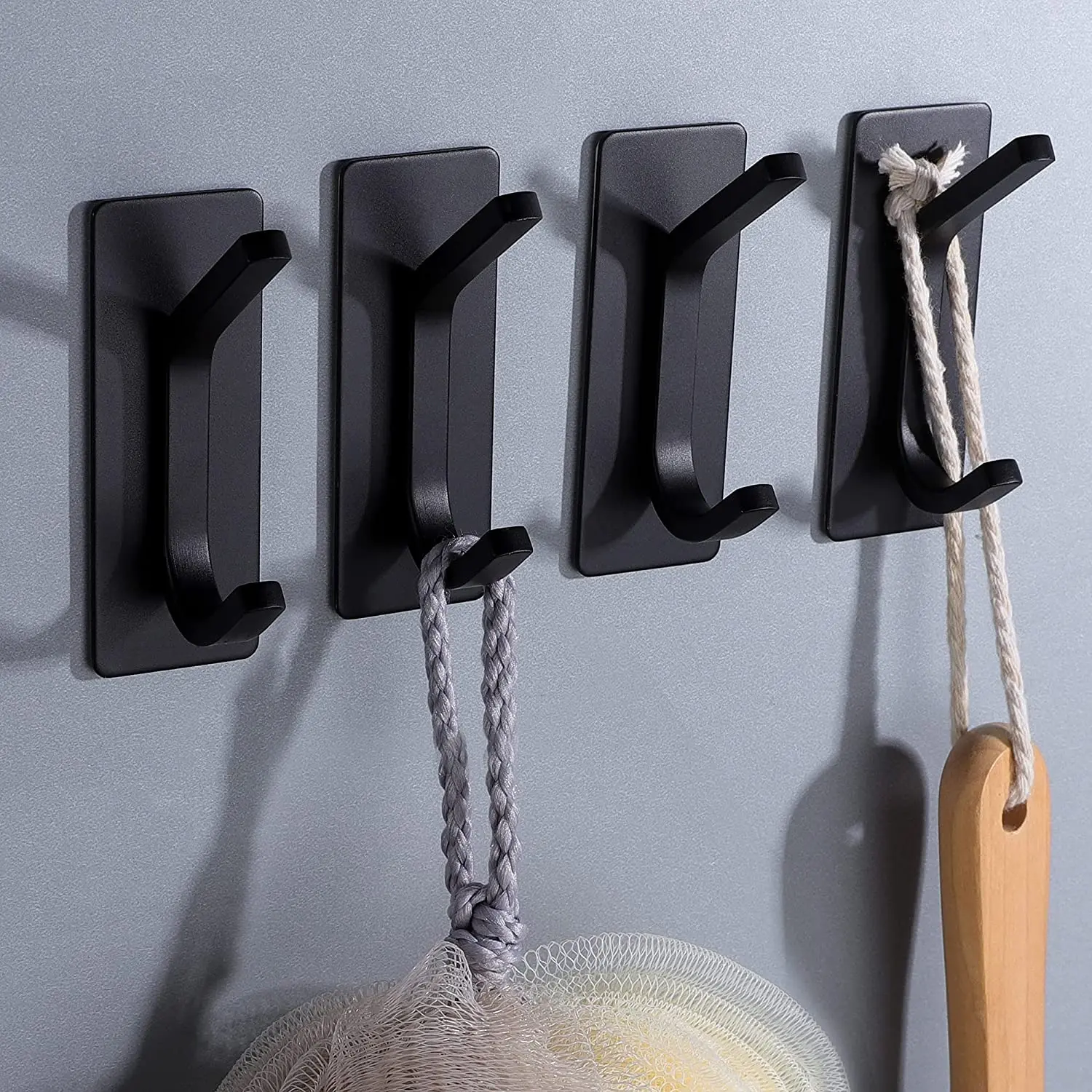 Customized Hook Metal Hangers Bathroom Wall-mounting Adhesive Hook Kitchen No Punching Stainless Steel Wall Hook