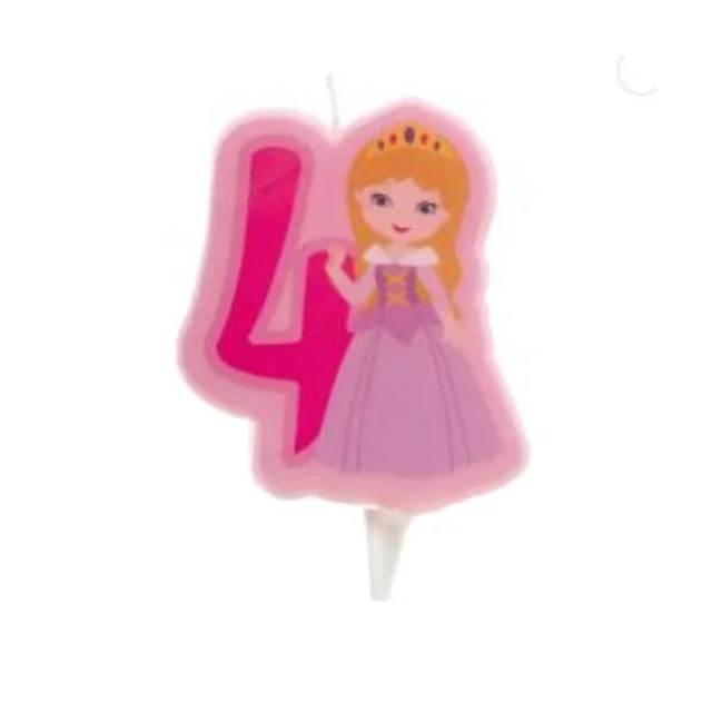 PARTY DECORATION BIRTHDAY CANDLES PRINCESS N4- DISPLAY 12