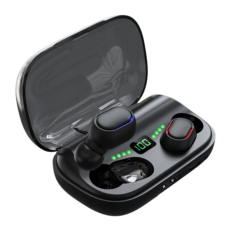 JS2 wireless Headsets For Redmi Airdots Wireless Earbuds 5.0 TWS Earphone Noise Cancelling Mic for Xiaomi iPhone Huawei Samsung