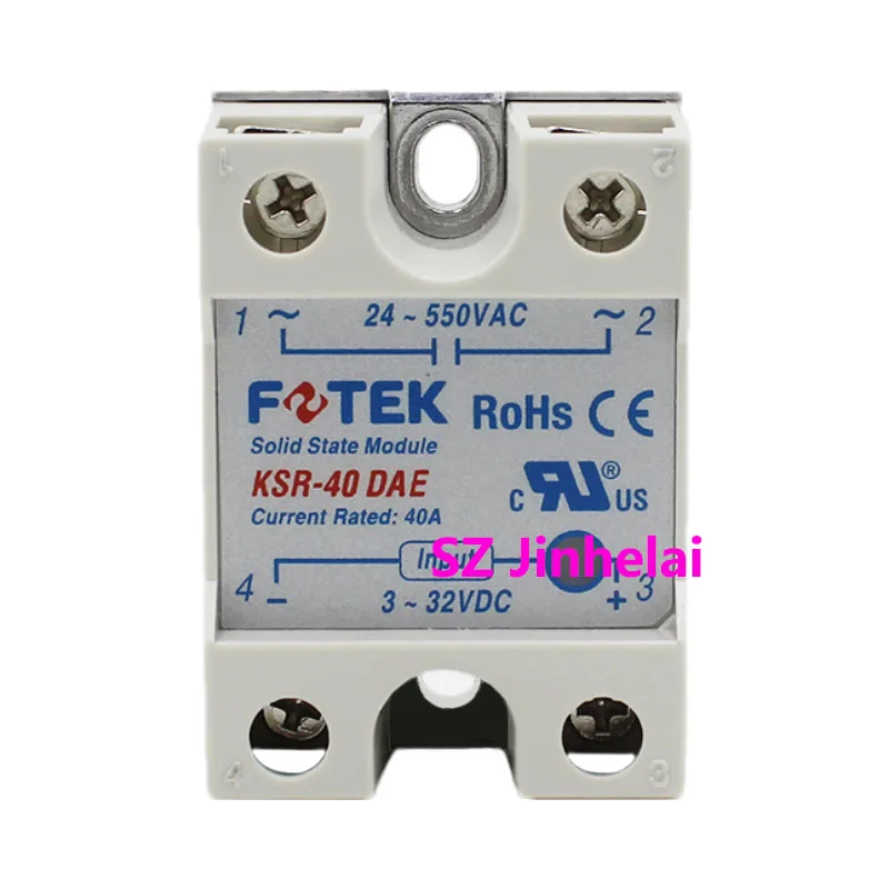 New and Original FOTEK KSR-40DAE State Solid Relay Module SSR 40A