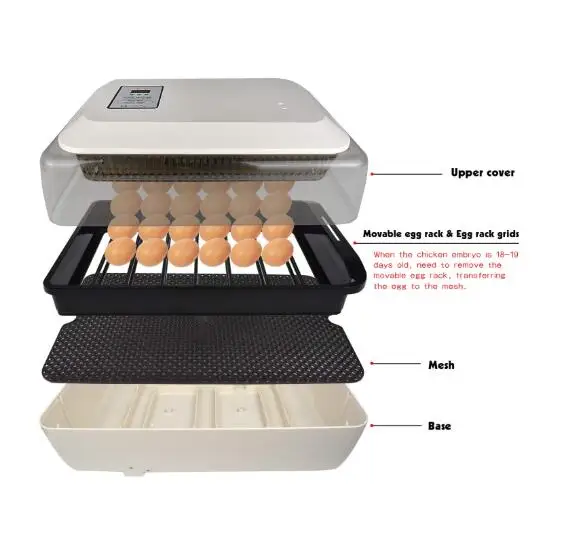 Mini egg Incubator JANOEL 24 Fully automatic 24 chicken egg Hatcher Warmer Small Poultry incubator