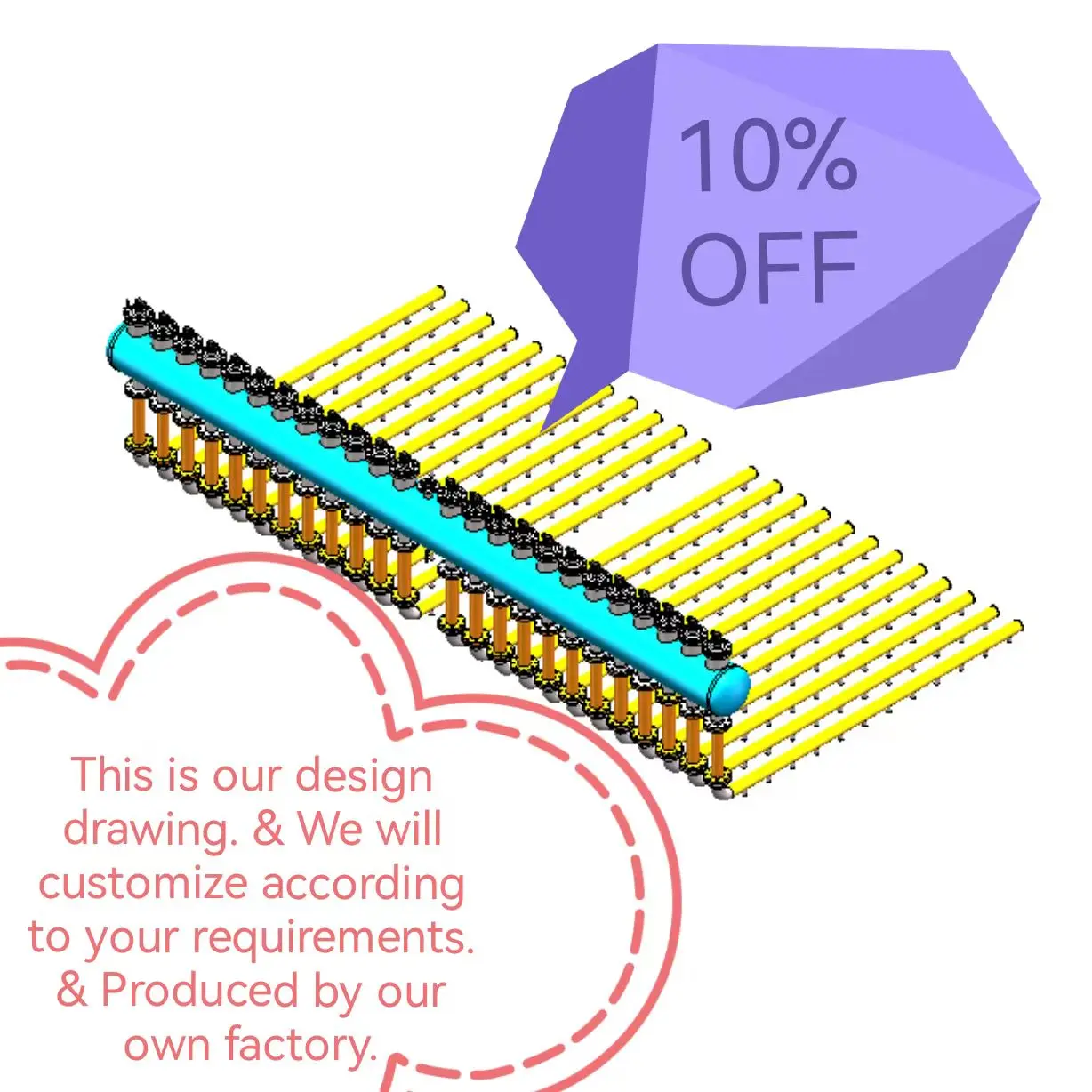 Environmental protection dust removal equipment Dusting drum Non-standard equipment manufacturing final assembly