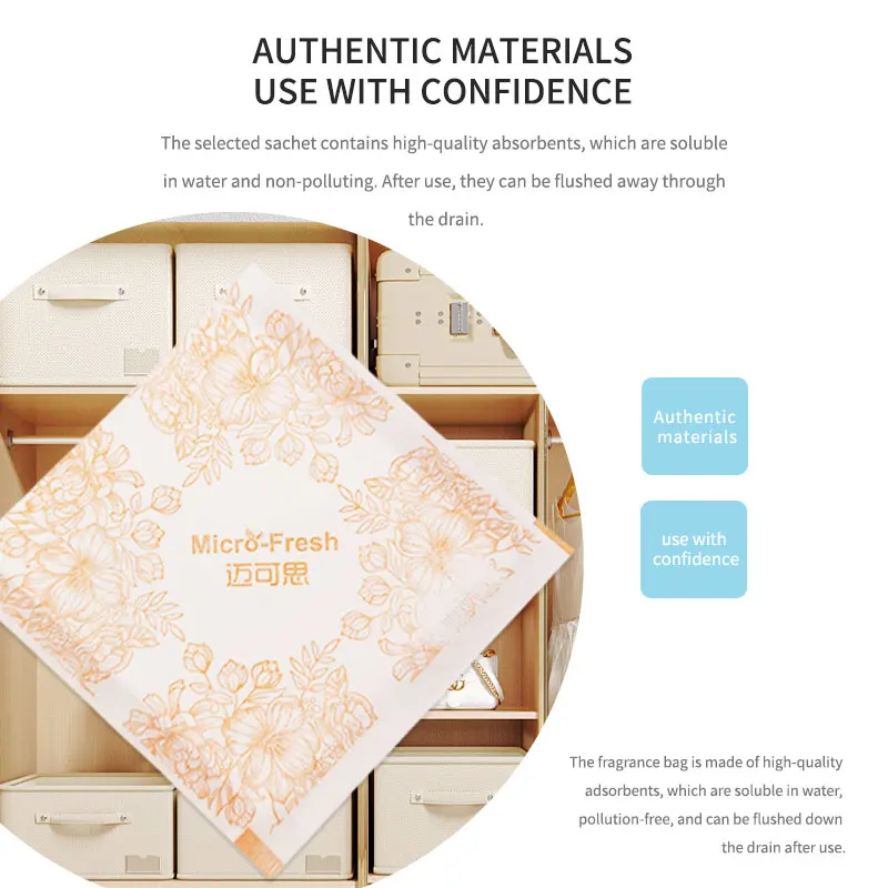 Wholesale customizable home closet wardrobe clothes air freshener aroma fragrance scented sachet bag