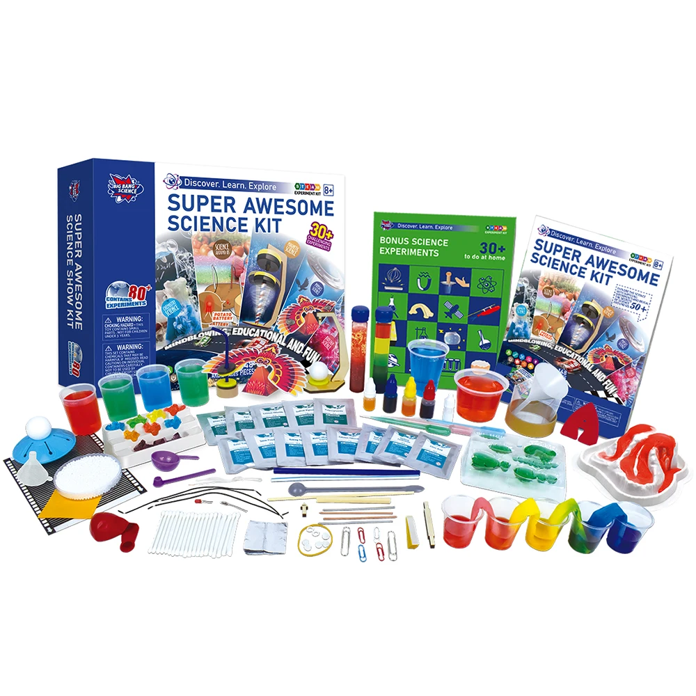 Contains 80+ Experiments Super Science Stem Toy Science Kit for Kids Chemistry Teaching Equipment In Class