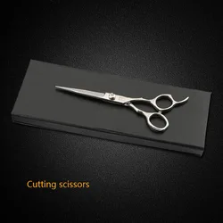 Feilong 6 Inch Salon Hairdressing Cutting and Thinning Barber Scissors Hair Stainless 420 Adjustable Mirror Poish Curved 51-52