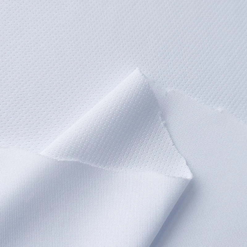 breathable wicking 100 polyester knitted fabric bird eye mesh fabric for sublimation print