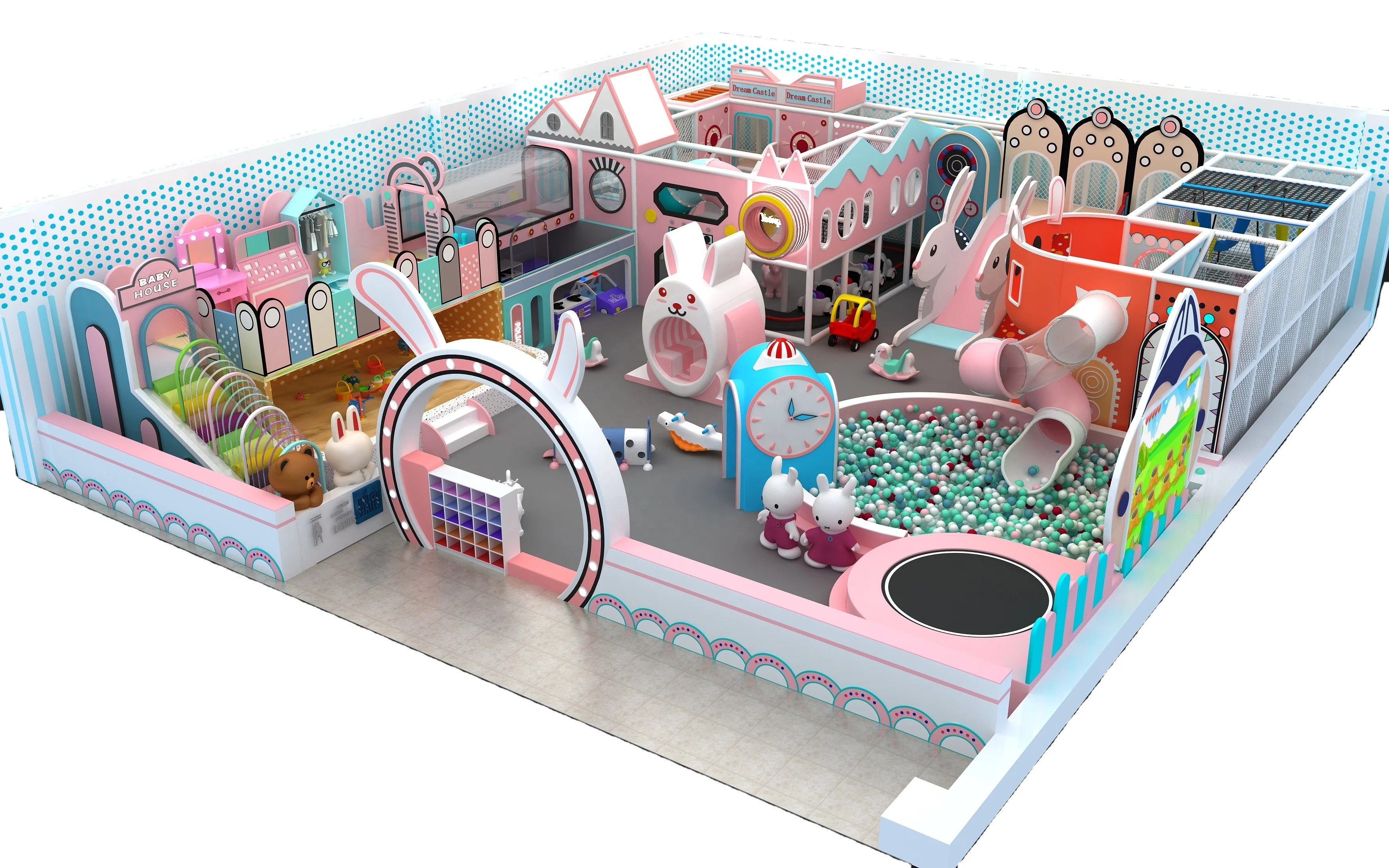 Kids plastic Indoor Playground children soft play toys indoor playground equipment for sale