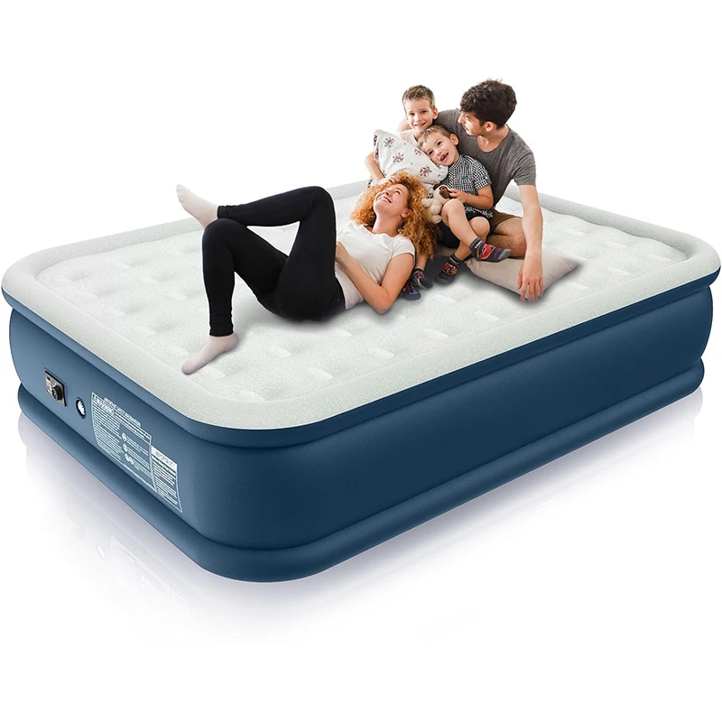 Custom Size King Size Flocked Car Travel Inflatable Mattress Air Bed Inflatable Mattress