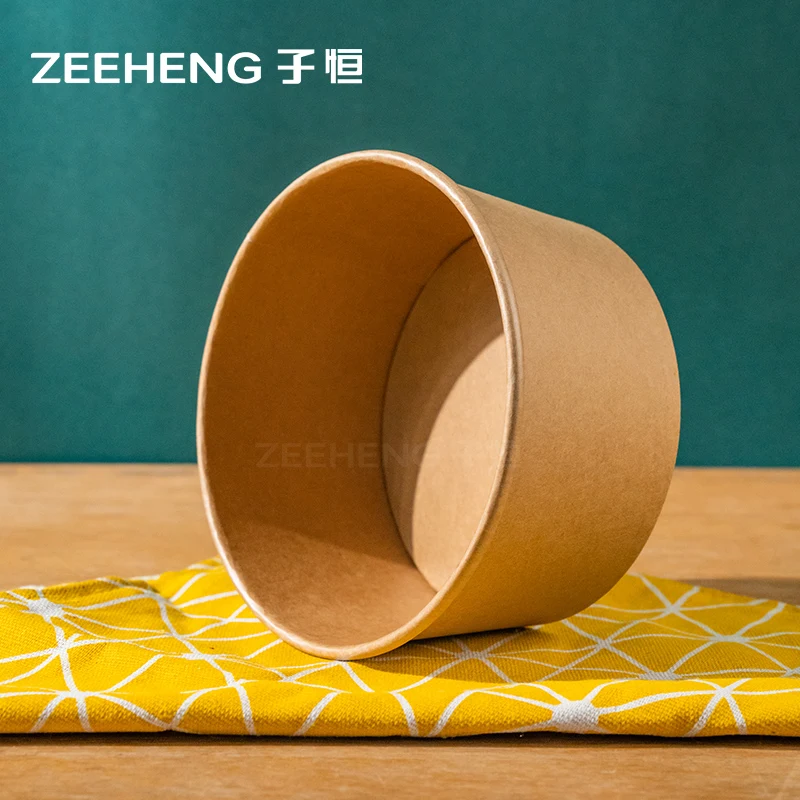 Manufacturer directly sale paper boxes kraft bowl 1100ml paper boxes to go