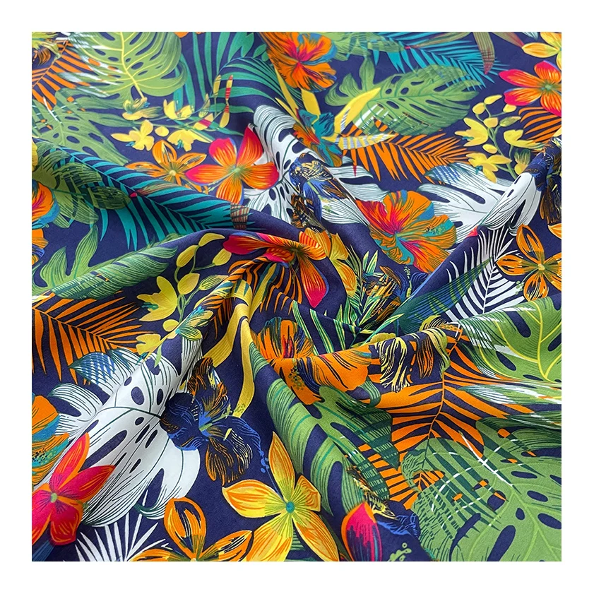 healthful digital print fabric 100% cotton print fabric for dress