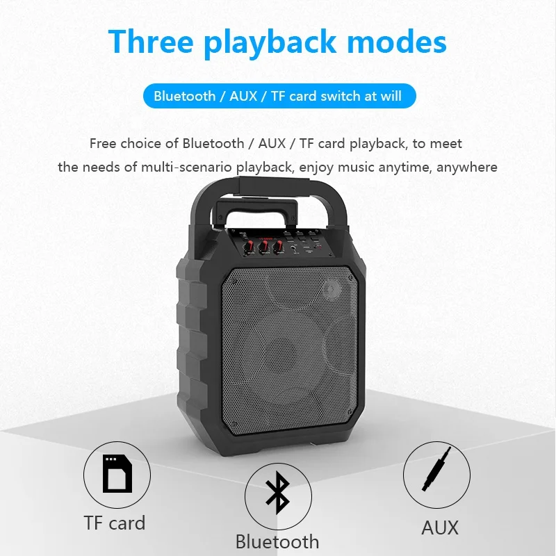 Merison 8 дюймов полный спектр вечерние караоке dj видео тележка система bluetooth динамик с сенсорным