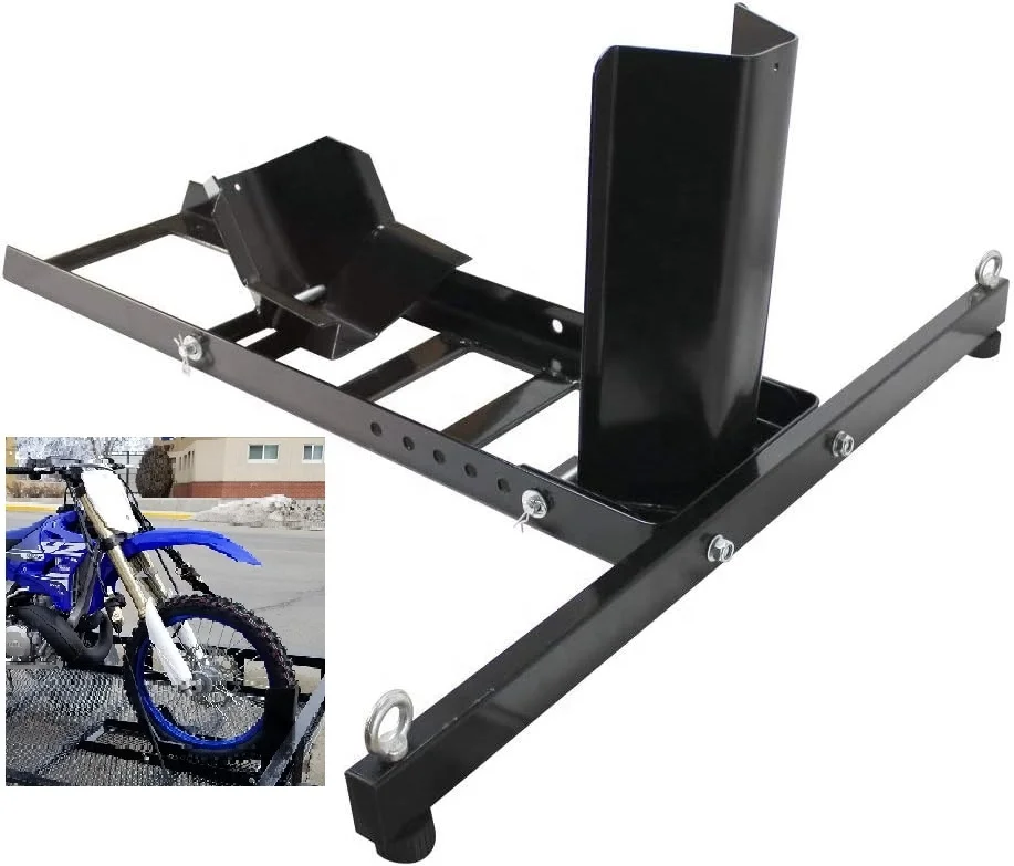 Motorcycle Wheel Chock Stand Auto Accessories Motorcycle Wheel Fixer for mounting to floors, truck beds or trailers