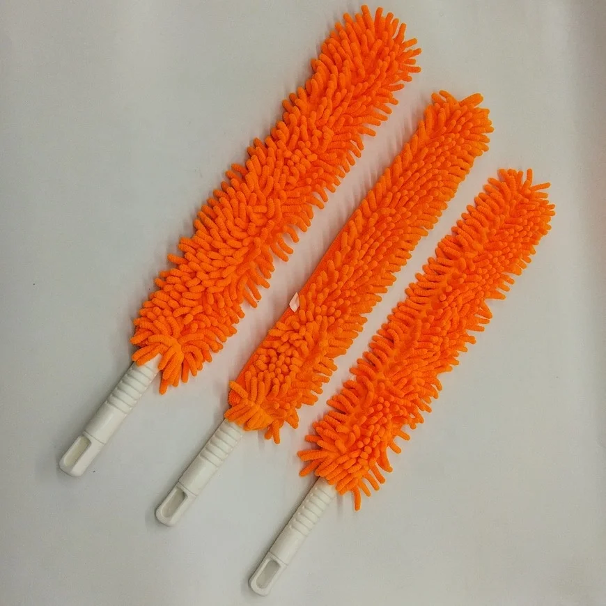 Mul-fuctional Dust Removal Long Handle Cleaning Brush Flexible Microfiber Chenille Duster with Bendable Head