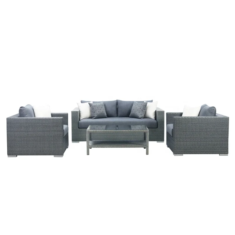 all weather synthetic wicker garden furniture with high quality cushions