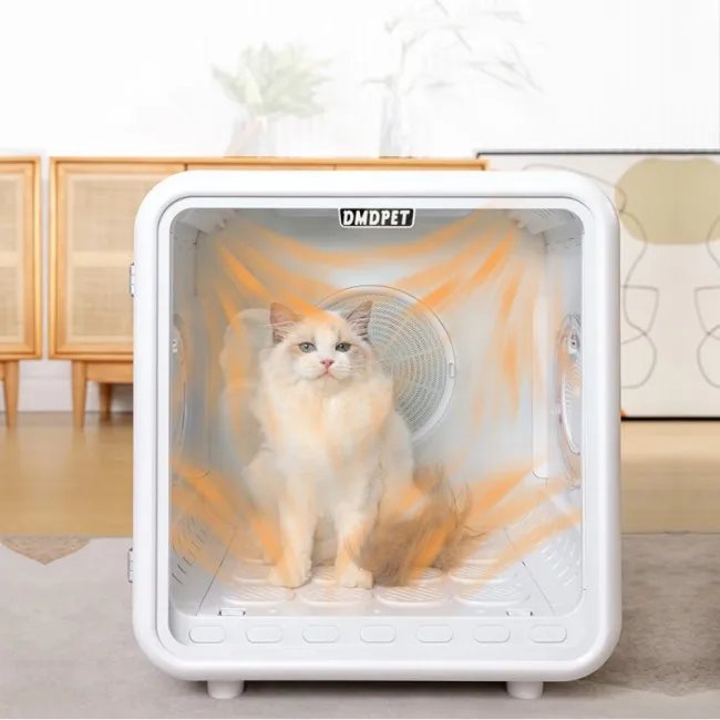 Automatic Pet Dryer for Cats and Small Dogs - Ultra Quiet Dog Hair Dryer with Smart Temperature Control and 360 Drying