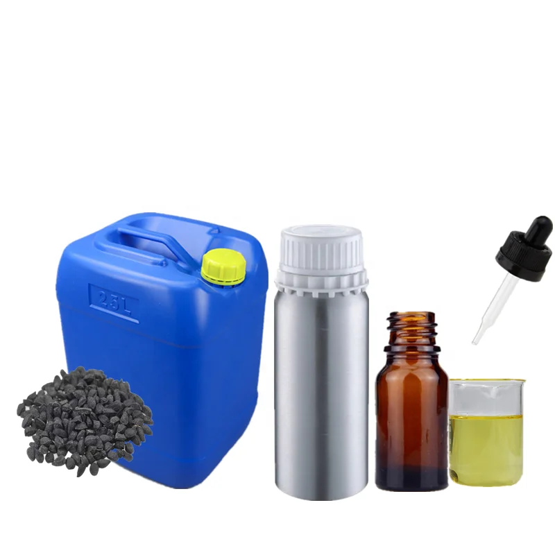 Food Grade Black Seed Oil For Skin And Weight Loss Cold Pressed Free Sample Seeds Oil Factory Price
