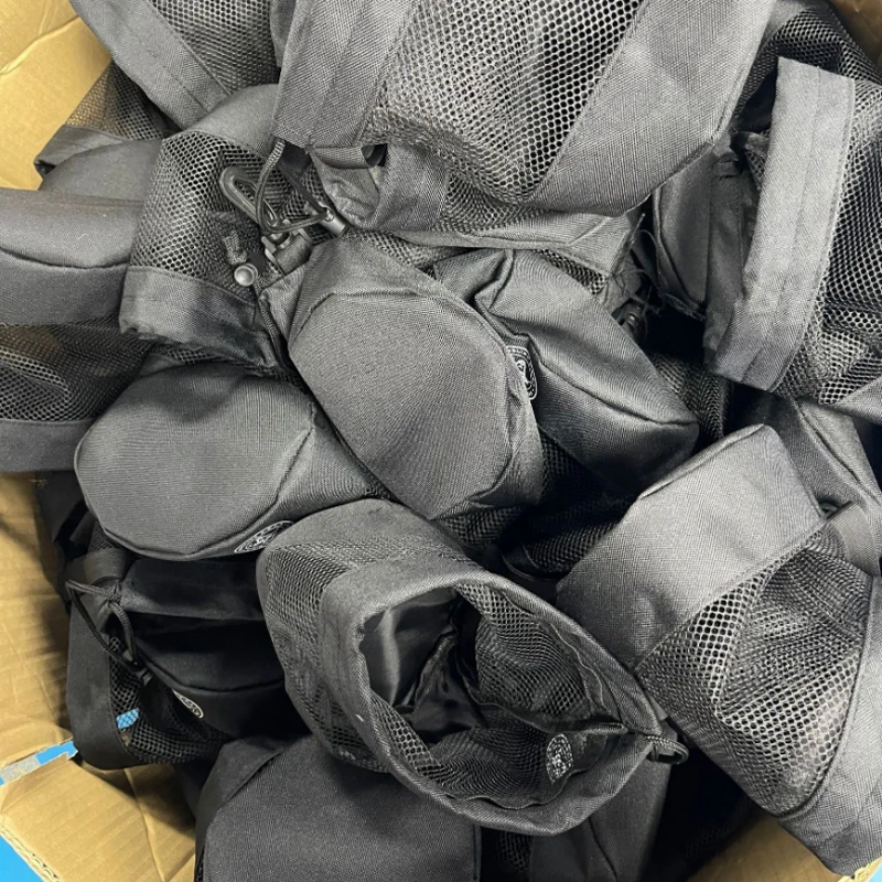 Custom Logo OEM Reusable Polyester Mesh Golf Ball Culb Travel Carry Pouch Stand Personalized Bag