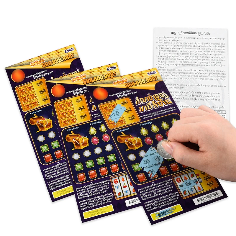 Multi-Appearance Scratch Off Cards Custom Scratch Lottery Tickets Free Design Lottery Winning Tickets