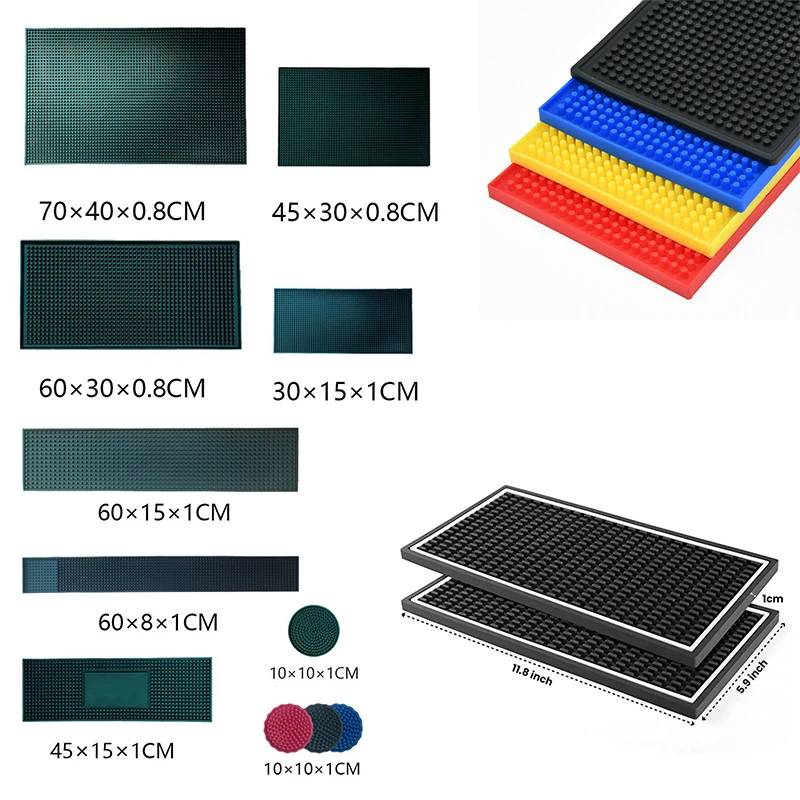 Factory Outlet Thickened Rubber Bar Mat, Hi-Q Cheap PVC Bar Mat 1 CM Thick, Eco-Friendly Waterproof Pad Anti-slip Mat In Stock