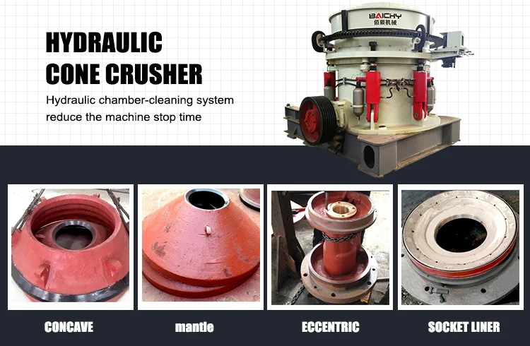 HPC hydraulic cone crushing machine, Gold iron ore rock Hard stone cone crusher, Aggregate gravel stone Cone crusher price