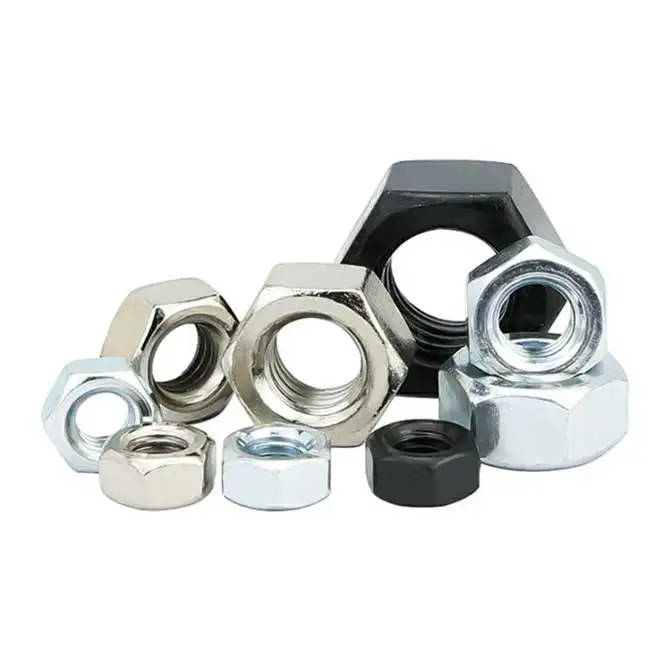 DIN934 Grade 8 hex nut galvanized Chinese nut manufacturing factory wholesale hex nut