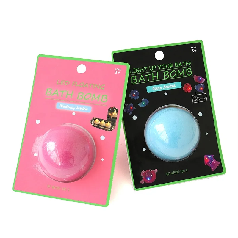 Wholesale custom bath fizzies 100% natural ingredients organic fizzy kids bath bomb with surprise toys inside