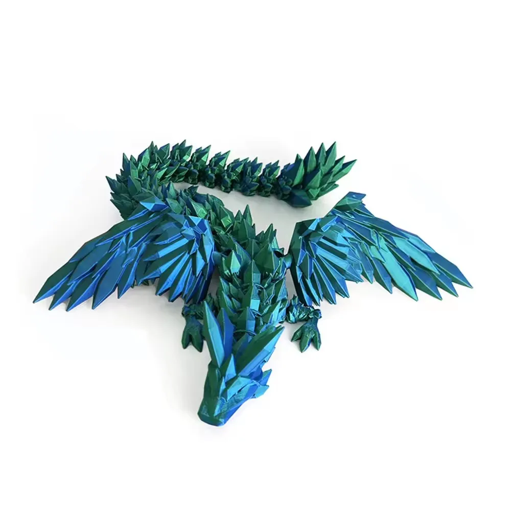 2025 3D Printed Gem Articulated Dragon Rotatable 3D Dragon Toy Mystery Dragon Egg Fidget Surprise Toy For Autism
