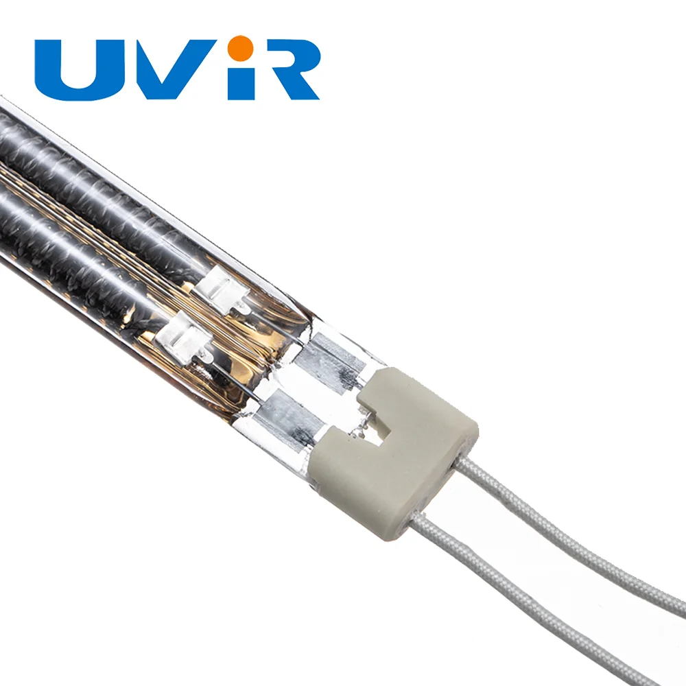 B Type Twin Tube 400V 7800W carbon Infrared Heating Lamp for Industrial heating