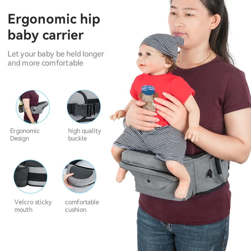 Wholesale Infant Baby Toddler Waist Stool Adjustable Waistband Ergonomic Newborns Carrier Hip Seat Baby Carrier for Newborns