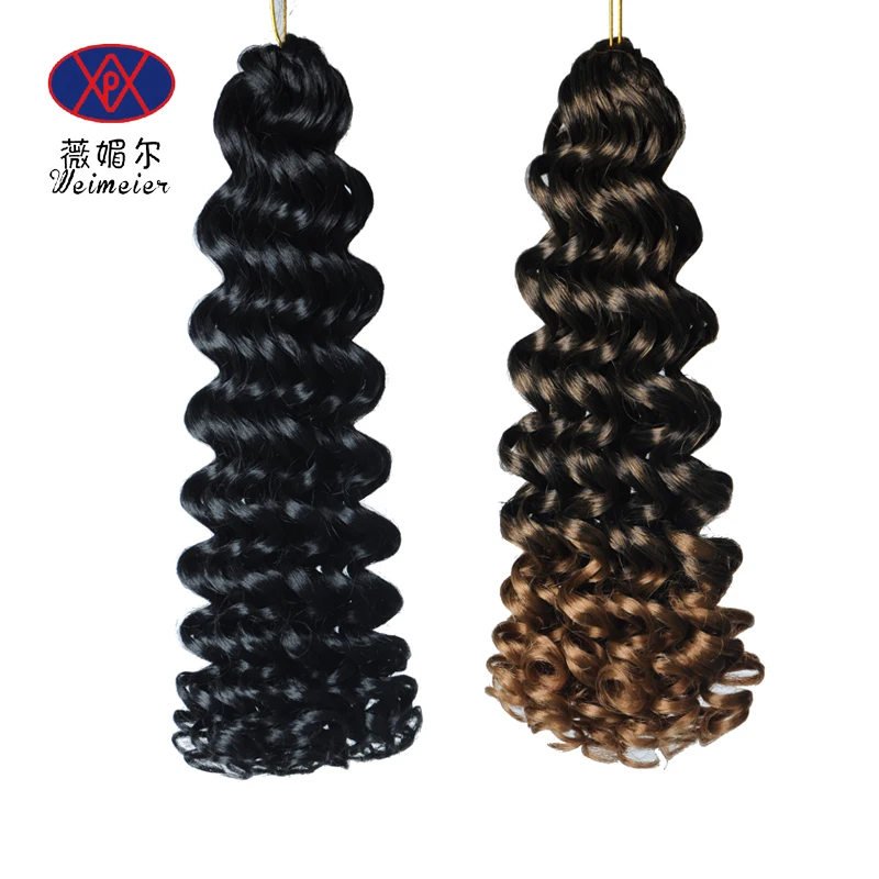 Synthetic Goddess Wave Hair Braiding Crochet Hair Extension Spring Wand Curl Hair