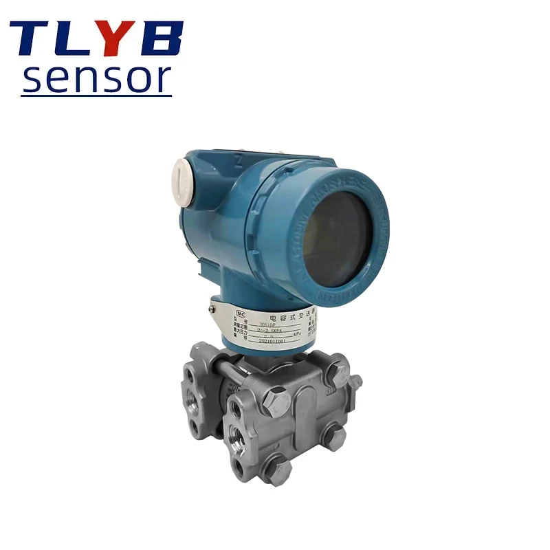 4-20ma output LCD display smart 3051 hart flange type smart air steam differential pressure level transmitter price