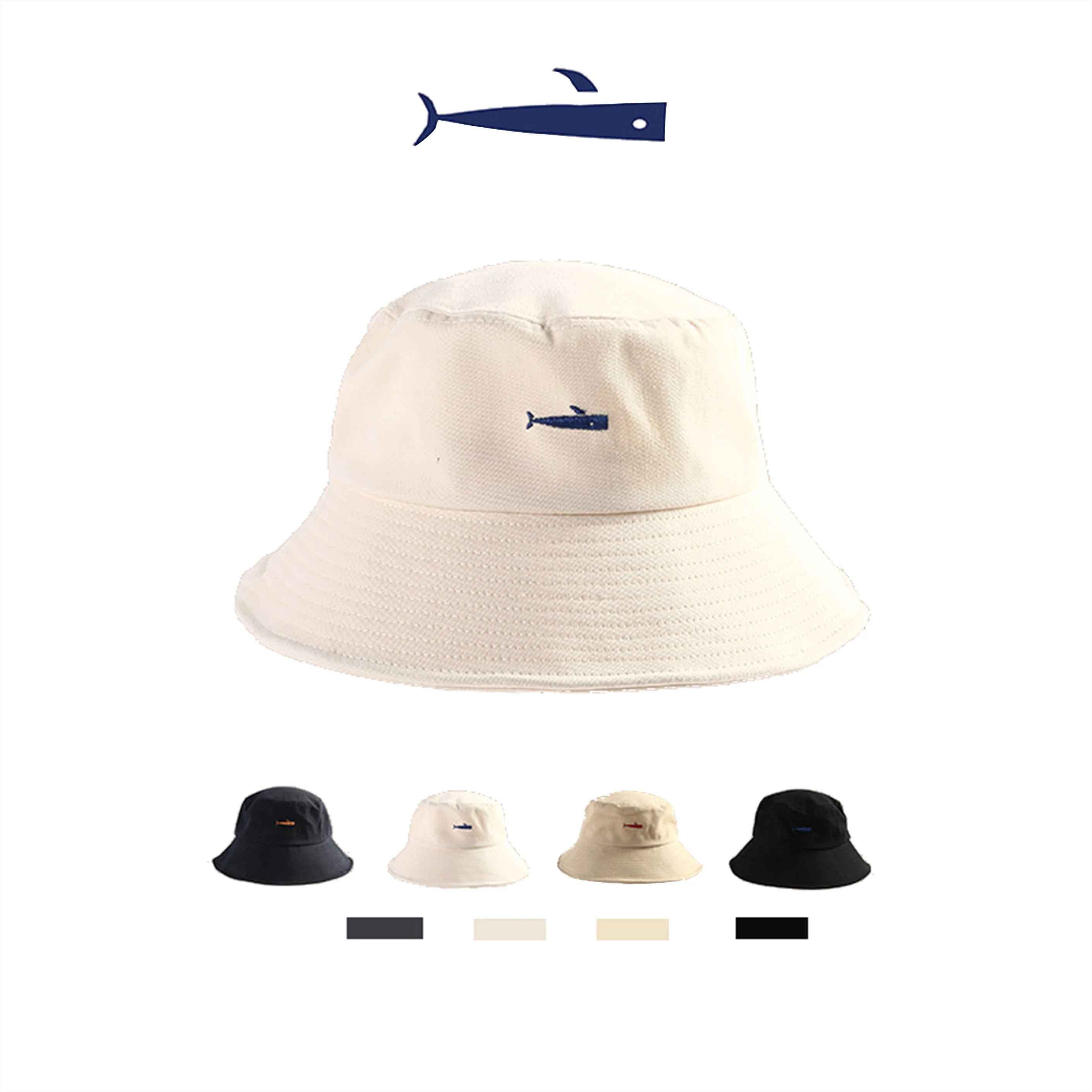 100% cotton character pattern embroidered oem wholesale plain bucket women hats cap custom made logo uv protection