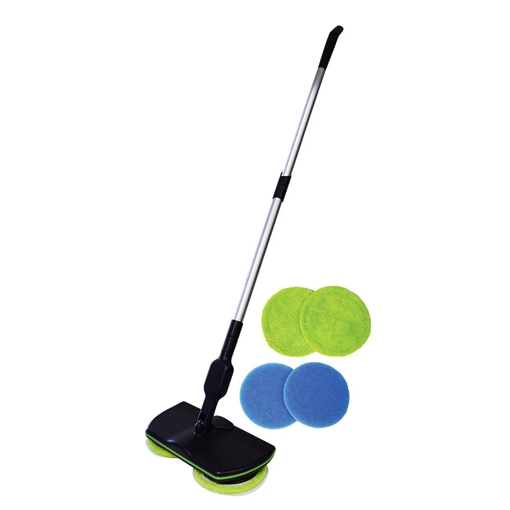 Powerful Floor Cleaner  360 Degree Rotating Rechargeable Cleaning adjustable double Spin head Cordless Electric Mop
