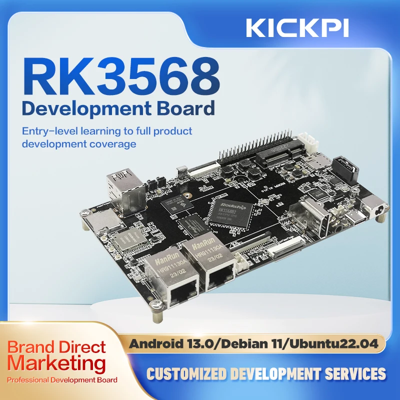 KICKPI K1 Developed Board Rockchip RK3568 Embedded ARM Android Linux Industrial Motherboard SBC Customized Services OEM ODM
