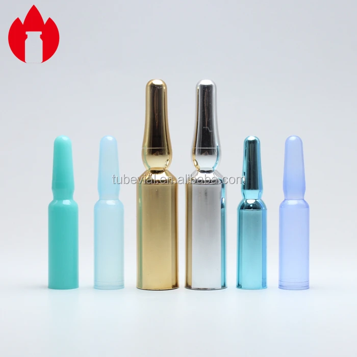 disposable 1.5ml supplements cosmetic essence liquid empty packaging medical small serum bottle plastic ampoules Industrial Use