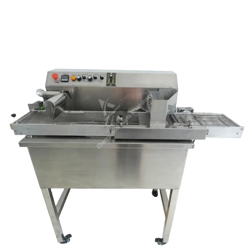 Высокопроизводительный аппарат для покрытия шоколада, машина для нанесения покрытия шоколада с конвейером, шоколадным покрытием, производственная линия для шоколадного батончика