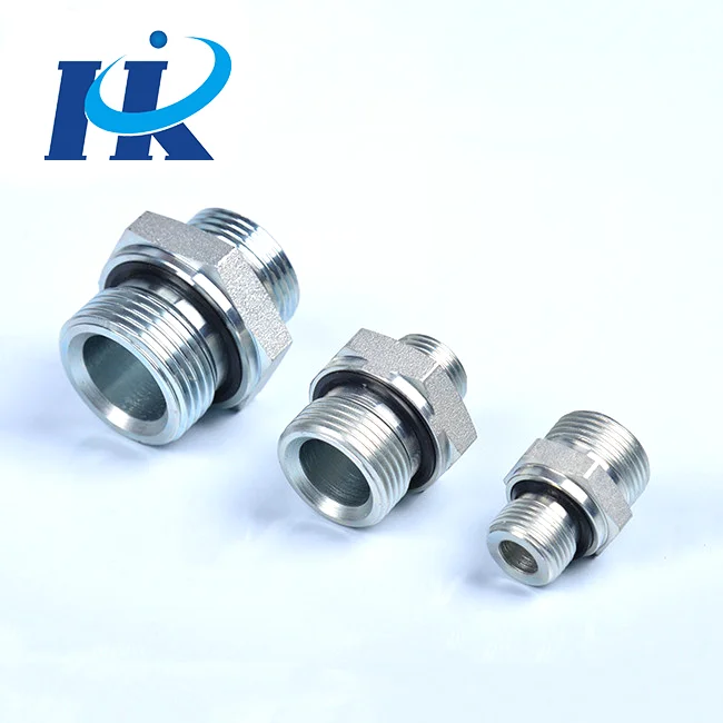 Can be customized high pressure customized crimping hoses fittings 1d metric thread bite type tube adaptor straight reducers with great price