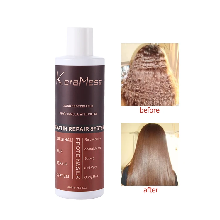 Brazilian Blowout Professional 500ml Keratin Hair Treatment Set Gold Keramess Repair Function Straighten