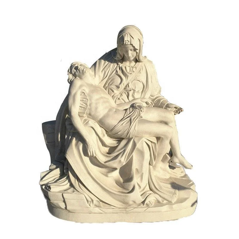 abstract religious hand carved marble stone family maria virg pieta statues sculpture