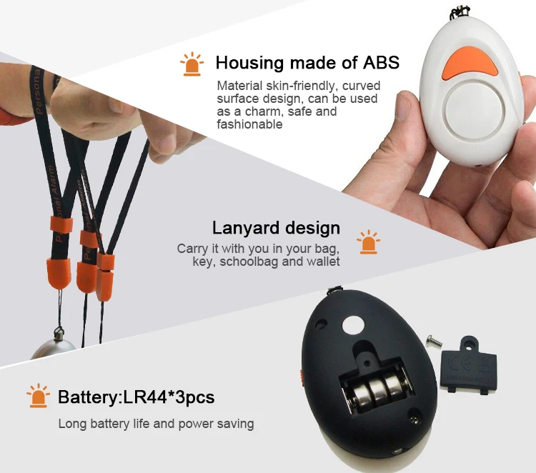 Meinoe New Design Door Handle Sensor Alarm Travel Security Personal Alarm