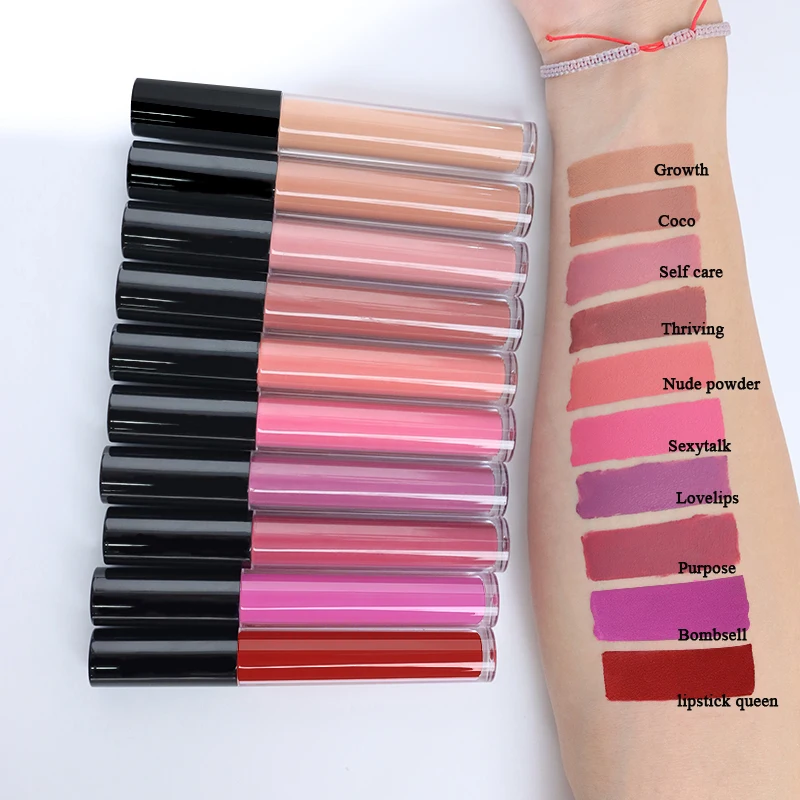 ODM OEM Wholesale Luxury Makeup Organic Waterproof Velvet Lip Stick Vegan Private Label Matte Liquid Lipstick