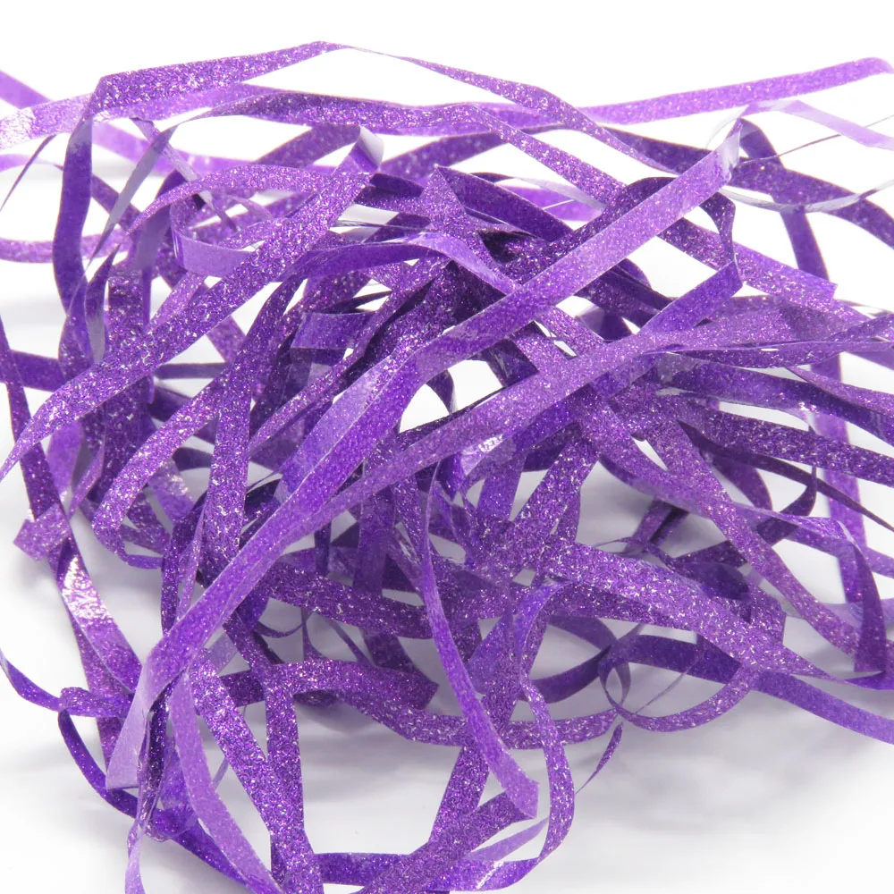 
gift baskets stuffing filler shinny glitter various colors iridescent shredded paper for gift box 