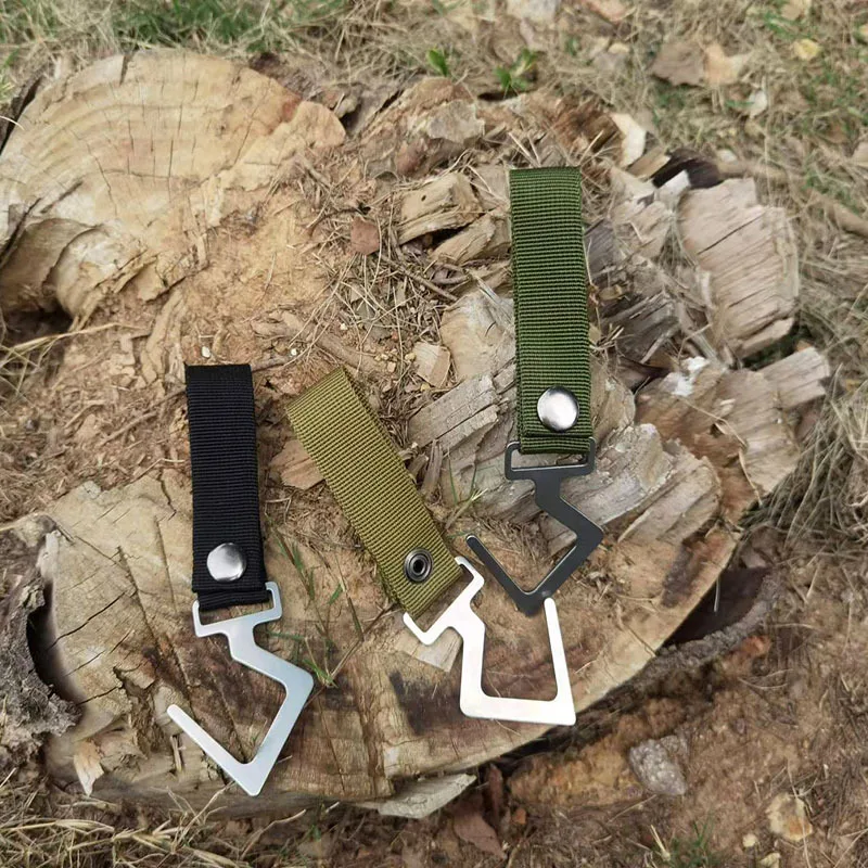 Customizable Metal Kitchen Hanging Bag Hook Apron Pot Hook for Camping Hiking Mountaineering Outdoor Activity Tours